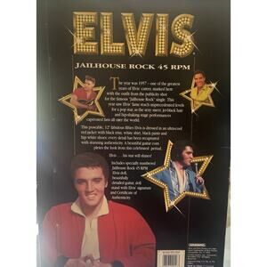 Hasbro Elvis Presley Jailhouse Rock Collector Edition Doll Guitar 12 in